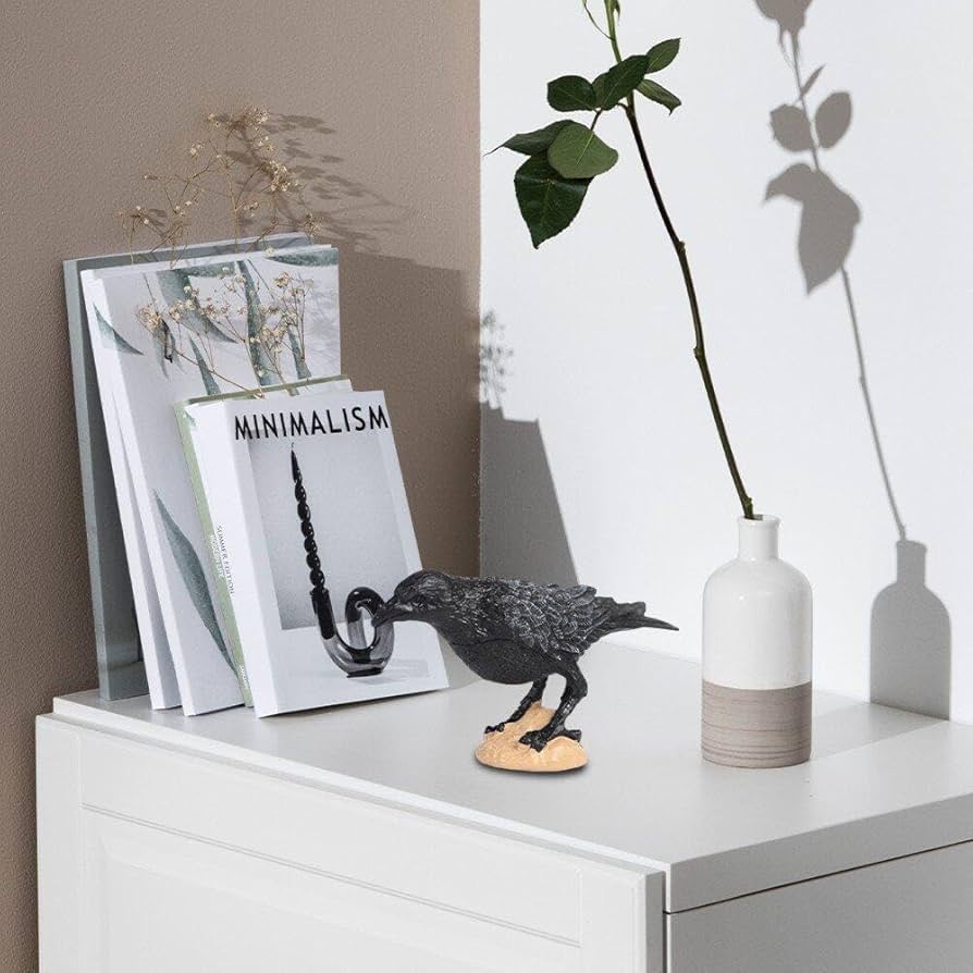 からす　カラス　烏　置き物　インテリア Amazon.co.jp: Hifeoos カラスの飾り カラスの像 鳥の飾り 動物
